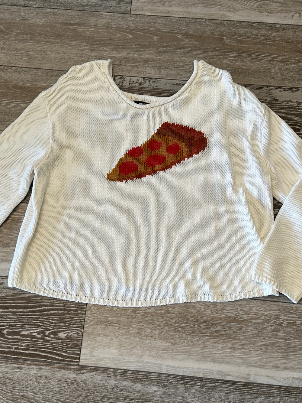 BDG Urban Outfitters Sz L Woman’s Sweater w Pizza Slice Design Cute!